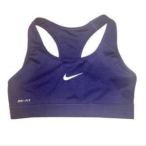 NIKE DRI-FIT SPORTS BRA NAVY BLUE SIZE XS💙